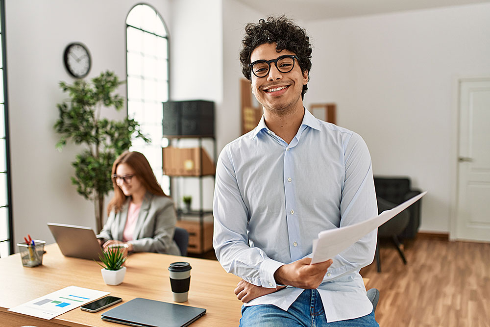 Man in Office